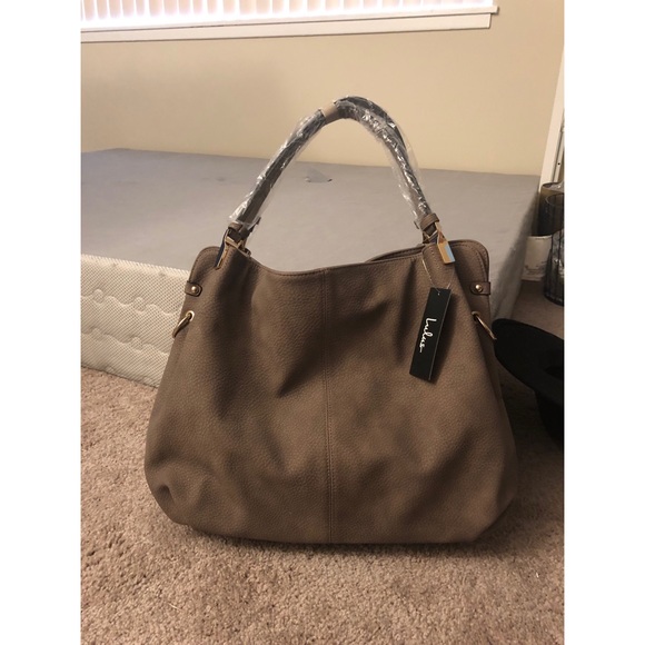 Lulus Handbags - HOBO purse in stone